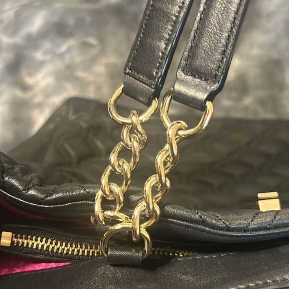 Kate Spade Astor Court Marlene Black Quilted Chain Handle Handbag Purse - Picture 10 of 16